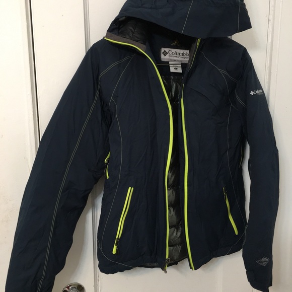 Columbia 700 Thermal Comfort Omni Heated Winter Jacket Navy-Blue Women Size S - Picture 5 of 15